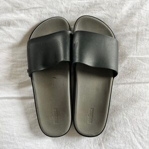 Black Melissa Slide Sandals